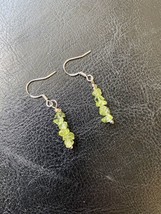 Artisan Made Peridot 925 Sterling Silver Dangle Earrings August Birthstone - $24.75