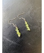 Artisan Made Peridot 925 Sterling Silver Dangle Earrings August Birthstone - $24.75