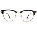 Alberto Romani Eyeglasses Frames ARS 8002 BK Black Gold Square 51-19-145 - £52.58 GBP
