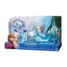Disney Frozen Swirling Snow Sled Gift Set Elsa &amp; Anna Playset New - £16.49 GBP