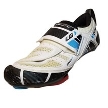 Garneau Power Flex Tri X Speed Cycling Shoes White Men EUR 39 US 7.5 3-Bolt LGS - £26.03 GBP