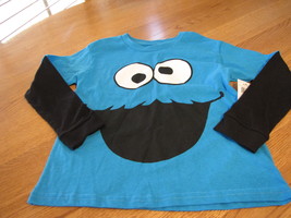 Boy&#39;s Sesame Street cookie monster T shirt youth NEW longsleeve large L LG $24 - £5.75 GBP