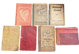 Hymnals Church Music Gospel Song Books Revival Antique Vintage Lot of 7 See List - £35.93 GBP