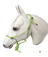 DuMor Lime Green Horse Rope Halter with Attached Lead - $17.99