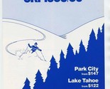 American Airlines Ski Brochure 1985/86 Park City Lake Tahoe Copper Mount... - $15.84