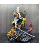 One Piece Action Figure Roronoa Zoro Three-Knife Fighting Big Size Figur... - $78.99
