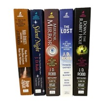 5 Romance Suspense Books Paperback w/Author J D Robb Silent Night Mirror Mirror - £7.69 GBP