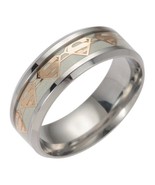 Glow in the Dark Gold Superman Silver Ring Titanium Steel Rings for Men ... - £15.71 GBP