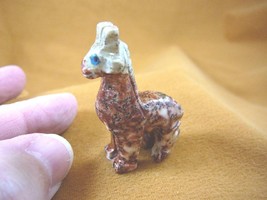 (Y-GIR-18) GIRAFFE African animal gem stone carving SOAPSTONE PERU love ... - $8.59