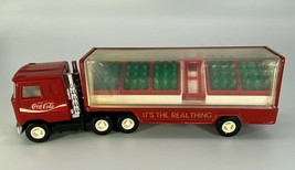 Vintage Buddy L Coca Cola &quot;It&#39;s the Real Thing&quot; Delivery Truck Trailer Hand Cart - £18.28 GBP