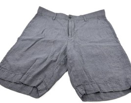 The Men&#39;s Store at Major Dept Store Linen Micro-Houndstooth Sport Shorts... - £39.95 GBP
