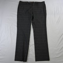 Paisley &amp; Gray 36 x 32 Gray Plaid Stretch Slim Mens Dress Pants - $24.99