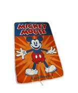 DISNEY PARKS Blanket CLASSIC MICKEY MOUSE WALT DISNEY WORLD FLEECE BLANK... - $10.68