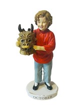 Shirley Temple Danbury Mint Calendar Figurine Gift October Stowaway Gold... - $39.55