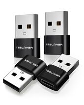 Adaptador USB C Hembra a USB A Macho Paquete de 4 Tipo C a Cable Cargado... - $144.21 MXN