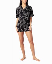 Nicole Miller woven shirt and short two-piece sleepwear set BLACK LEAF - $38.00