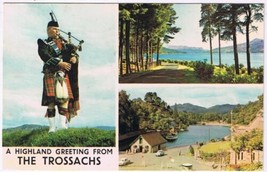 Postcard A Highland Greeting From The Trossachs Loch Katrine The Pier - £3.10 GBP