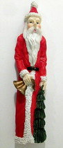 Slim Santa Claus Christmas Refrigerator Magnet Holiday Decor Slender Ski... - £7.99 GBP