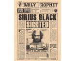 Harry Potter Daily Prophet Sirius Black Sighted Flyer/Poster Replica - £1.65 GBP