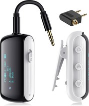 Bluetooth Transmitter Receiver for 2 Headphones Flight Bluetooth 5.2 Adapter for - £66.33 GBP