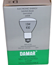 10 LOT DAMAR 24161A SELF BALLASTED LAMPS 15W R30 6400K DAYLIGHT E26 BASE - $48.00