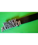 BLACK SABBATH Epoxy PHOTO MUSIC BELT BUCKLE&amp; Black Bonded Leather Belt (... - $40.53 CAD