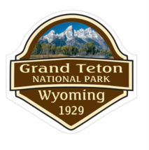 5&quot; grand teton national park wyoming 1929 bumper sticker decal usa made - £21.64 GBP