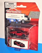 Majorette Deluxe Cars Series Bugatti Chiron PUR Sport Dark Red &amp; Black 213D - £7.77 GBP