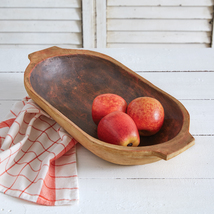 Oval Trencher bowl with Distressed finish - £39.53 GBP