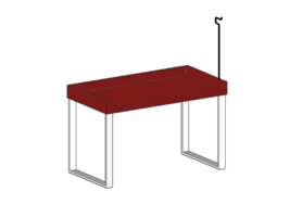 Fiberglass Folding Table TFD-DS 244 with TR-2F Hanging Hooks - £1,050.34 GBP
