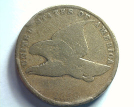 1858 Small Letters Flying Eagle Cent Penny About Good / Good AG/G Original Coin - £15.84 GBP