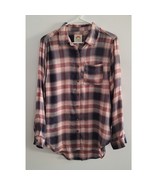 C&amp;C California Kyle Plaid Flannel Long Sleeve Button Down Shirt Pink Blu... - $35.00