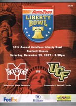 2007 Liberty Bowl Game Program Mississippi State Bulldogs Central Florida Knight - £74.07 GBP