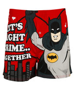 Batman Let&#39;s Fight Crime Together Boxer Briefs Red - £14.14 GBP