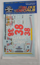 Slixx Decals 0138/1625 #38 Great Clips Racing Car 1/24 1/25 NASCAR Revel... - £7.85 GBP