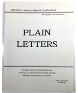 PLAIN LETTERS US Federal Government HANDBOOK 1955 Records Management GSA... - £15.56 GBP