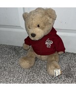 Aeropostale Brown Teddy Bear Plush w/Red Zip Up Hoodie &quot;Aero 87&quot; 2010 NWT - €10,78 EUR
