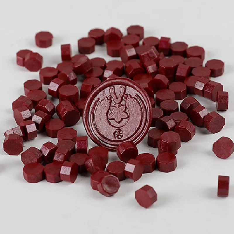 100 pcs Vintage Wax Seal For Stamps Retro print Beads Sealing Macaron go... - €4,20 EUR