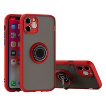Rugged 360° Magnetic Ring Case for iPhone 12/12 Pro 6.1&quot; RED - £6.03 GBP