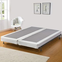 Mattress Solution Fully Assembled Low Profile Split Wood Traditional, Beige - £290.10 GBP
