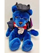Pro Quest Company 2003 Blue Benjamin Stuffed Plush Bear w/ Tags Philadel... - £23.16 GBP