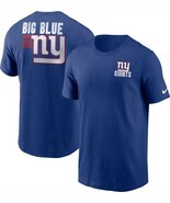 New York Giants Mens Nike Blitz Essential Short Sleeve T-Shirt - Large -... - $22.99