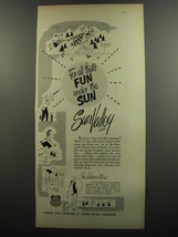 1953 Union Pacific Railroad Ad - For all that&#39;s fun under the sun Sun Valley  - £14.46 GBP