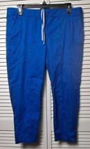 Ladies Butter-Soft Stretch UA Scrubs Black Size L Scrub Pants EPOC W 39&quot;... - $9.99