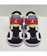 Nike Jordan 6 Retro Little Flex TD 2C Baby Shoes White Ghost Green Black... - $541.15 MXN