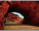 Rosso Rocks Tunnel Denver Colorado Co Unp Non Usato Cromo Cartolina K2 - $3.03