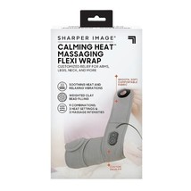 Sharper Image Heat Massaging Calming Heat - Flexi Wrap - Gray - £23.73 GBP