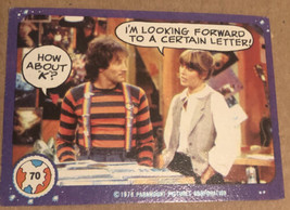Vintage Mork And Mindy Trading Card #70 1978 Robin Williams Pam Dauber - £1.41 GBP