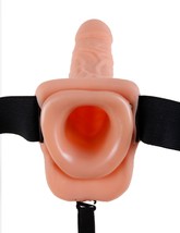 Fetish Fantasy 9&quot; Vibrating Hollow Strap On With Balls Extension Dildo - £47.13 GBP