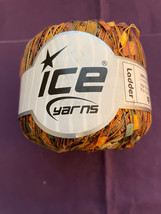 Ice  Ladder Bulky weight Polyester Ribbon Yarn color  Orange / Yellow / Green - £1.48 GBP